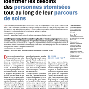 Identifier les besoins des personnes stomisées