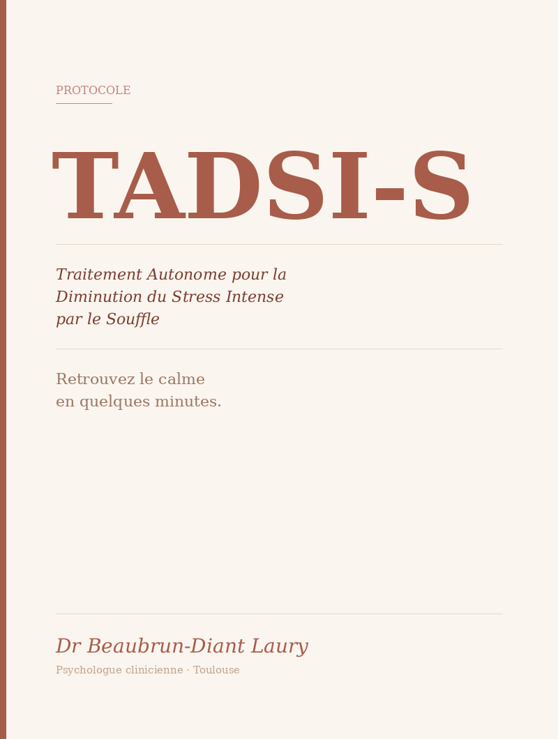 Protocole TADSI-S – Support pédagogique pour professionnels de santé